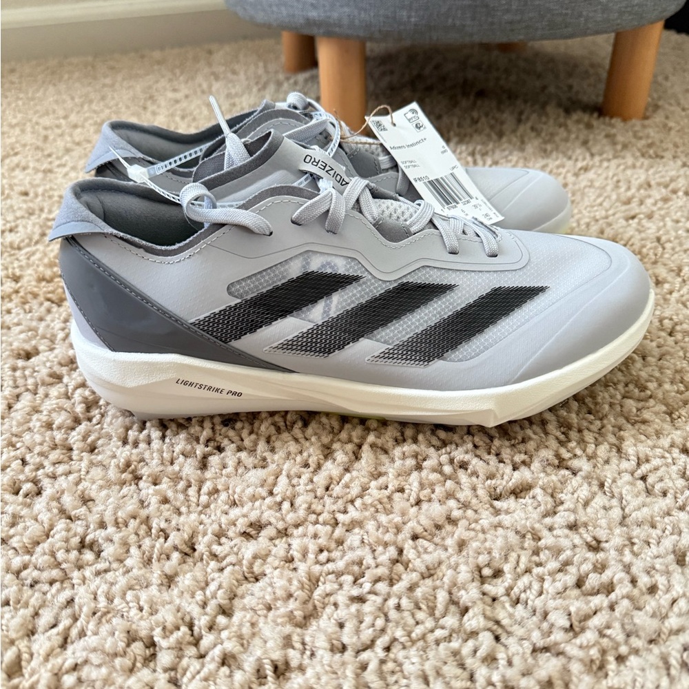 Adidas Adizero Instinct+ Softball Cleats Women Size 7.5 Gray/Volt Shoes IF8510